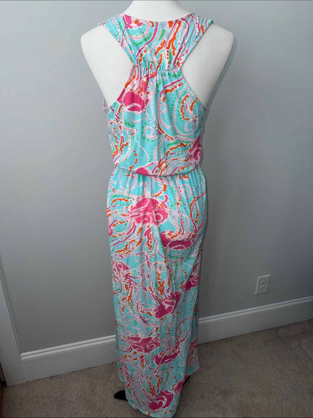Lilly Pulitzer Jellies Be Jammin Sleeveless Racerback Maxi Dress Women's S - Picture 6 of 6